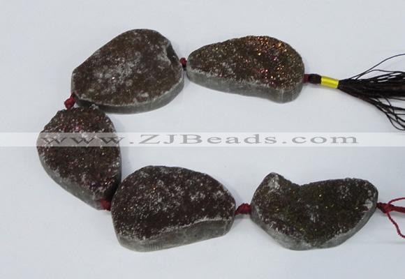 CNG2133 7.5 inches 25*30mm - 30*35mm freeform agate beads