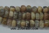 CNG214 15.5 inches 6*8mm nuggets moonstone gemstone beads