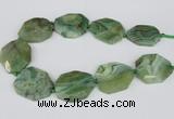 CNG2148 15.5 inches 30*40mm - 35*45mm freeform agate gemstone beads