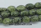CNG215 15.5 inches 8*10mm nuggets green lace gemstone beads
