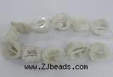 CNG2157 15.5 inches 25*35mm - 35*40mm nuggets druzy agate beads