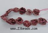 CNG2160 15.5 inches 25*35mm - 35*40mm nuggets druzy agate beads