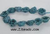 CNG2161 15.5 inches 25*35mm - 35*40mm nuggets druzy agate beads