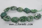 CNG2162 15.5 inches 25*35mm - 35*40mm nuggets druzy agate beads