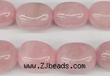 CNG22 15.5 inches 12*17mm nuggets rose quartz gemstone beads