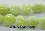 CNG223 15.5 inches 10*14mm nuggets lemon jade gemstone beads