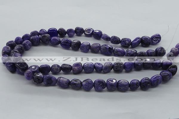 CNG225 15.5 inches 10*12mm nuggets dyed dogtooth amethyst beads