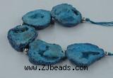 CNG2351 7.5 inches 25*35mm - 35*40mm freeform druzy agate beads