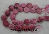 CNG2413 15.5 inches 22*28mm - 28*35mm freeform agate beads