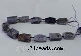 CNG2524 15.5 inches 12*30mm - 15*30mm nuggets agate beads