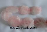 CNG2540 48*58mm – 50*60mm nuggets rose quartz beads wholesale