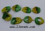 CNG2549 15.5 inches 30*40mm - 45*50mm freeform druzy agate beads
