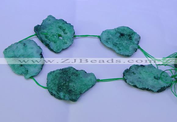 CNG2574 15.5 inches 45*50mm - 55*65mm freeform druzy agate beads
