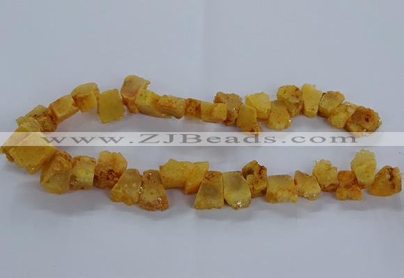 CNG2580 15.5 inches 13*18mm - 15*25mm nuggets druzy agate beads