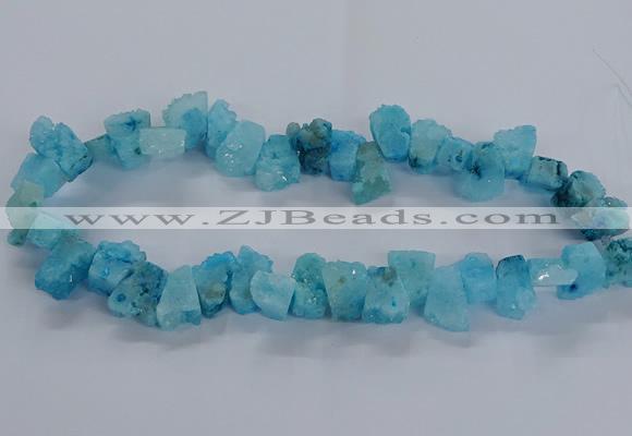 CNG2584 15.5 inches 13*18mm - 15*25mm nuggets druzy agate beads