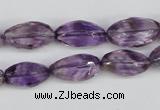 CNG26 15.5 inches 10*20mm faceted nuggets amethyst gemstone beads