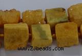 CNG2618 15.5 inches 10*12mm - 14*16mm nuggets druzy agate beads