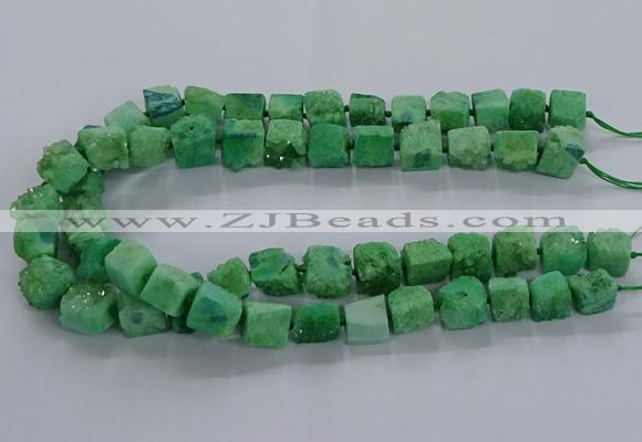 CNG2622 15.5 inches 10*12mm - 14*16mm nuggets druzy agate beads