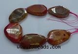 CNG2655 15.5 inches 38*48mm - 42*55mm freeform agate beads