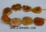 CNG2670 15.5 inches 30*40mm - 40*50mm freeform druzy agate beads