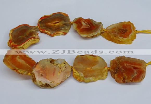 CNG2670 15.5 inches 30*40mm - 40*50mm freeform druzy agate beads