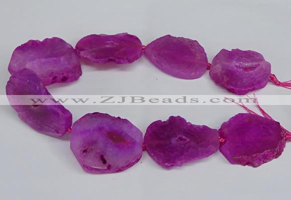 CNG2671 15.5 inches 30*40mm - 40*50mm freeform druzy agate beads