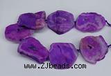 CNG2672 15.5 inches 30*40mm - 40*50mm freeform druzy agate beads