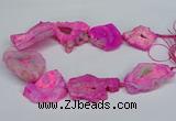 CNG2674 15.5 inches 30*40mm - 40*50mm freeform druzy agate beads