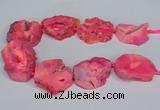 CNG2675 15.5 inches 30*40mm - 40*50mm freeform druzy agate beads