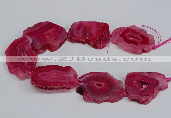 CNG2676 15.5 inches 30*40mm - 40*50mm freeform druzy agate beads