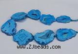 CNG2678 15.5 inches 30*40mm - 40*50mm freeform druzy agate beads
