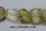 CNG2707 15.5 inches 13*18mm - 15*20mm freeform lemon quartz beads