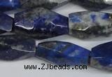 CNG2714 15.5 inches 12*25mm - 14*30mm faceted nuggets lapis lazuli beads