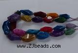 CNG2737 15.5 inches 15*30mm - 20*40mm nuggets agate beads
