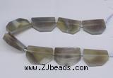 CNG2750 15.5 inches 30*45mm - 35*50mm freeform agate beads