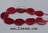 CNG2777 15.5 inches 30*35mm - 35*40mm freeform agate beads