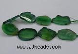 CNG2788 15.5 inches 35*40mm - 45*50mm freeform agate beads