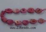 CNG2803 15.5 inches 25*30mm - 30*40mm freeform druzy agate beads