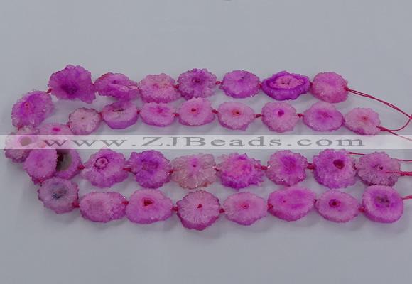 CNG2847 15.5 inches 15*20mm - 25*30mm freeform druzy agate beads