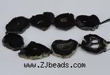 CNG2897 15.5 inches 35*40mm - 45*50mm freeform druzy agate beads