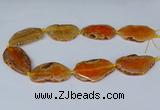 CNG2950 15.5 inches 25*35mm - 30*50mm freeform agate beads