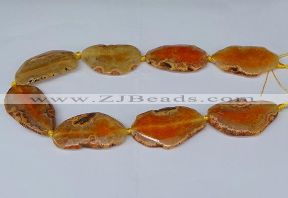 CNG2950 15.5 inches 25*35mm - 30*50mm freeform agate beads