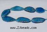 CNG2953 15.5 inches 25*35mm - 30*50mm freeform agate beads