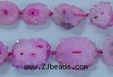 CNG2968 15.5 inches 8*10mm - 15*18mm freeform druzy agate beads