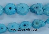 CNG2970 15.5 inches 8*10mm - 15*18mm freeform druzy agate beads