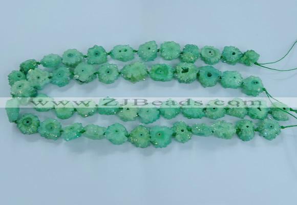 CNG2971 15.5 inches 8*10mm - 15*18mm freeform druzy agate beads