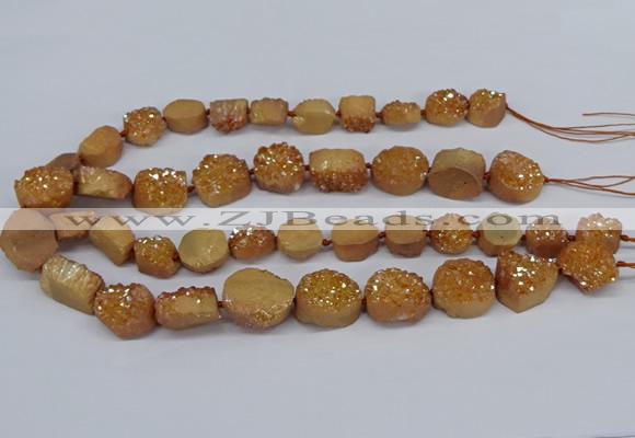 CNG2978 15.5 inches 12*16mm - 20*25mm freeform druzy agate beads