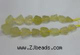 CNG3005 15.5 inches 15*20mm - 22*30mm nuggets lemon quartz beads