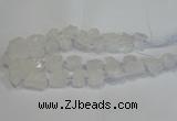 CNG3015 15.5 inches 15*20mm - 22*30mm nuggets white crystal beads