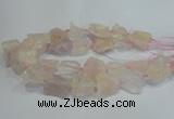 CNG3016 15.5 inches 15*20mm - 22*30mm nuggets rose quartz beads